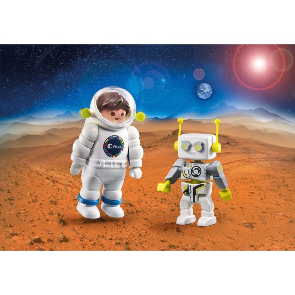 Playmobil set 2 figurine astronauti esa si robert