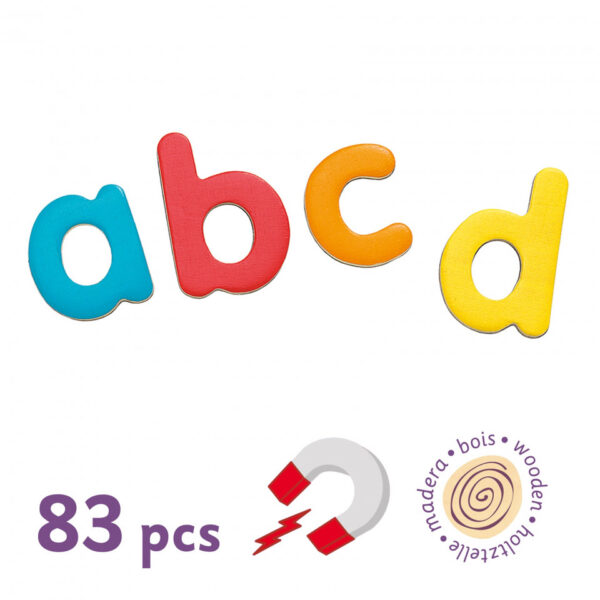 83 litere magnetice colorate pentru copii djeco168918