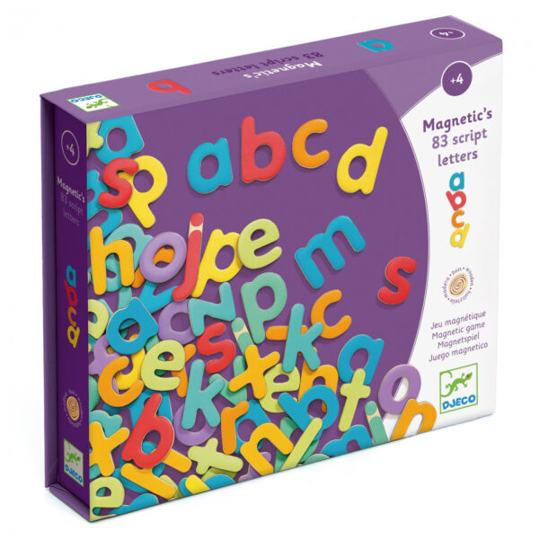 83 litere magnetice colorate pentru copii djeco168919