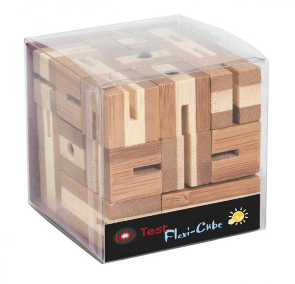 Joc logic puzzle 3D din bambus Flexi-cub - Jocuri