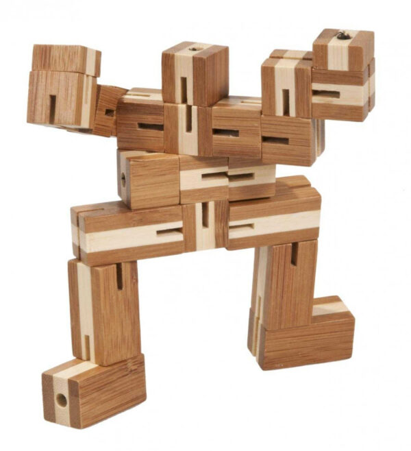 joc logic puzzle 3d din bambus flexi cub15353
