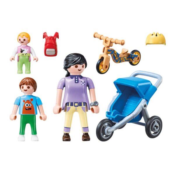 Playmobil - Set de constructie Mama cu copii City Life - Playmobil