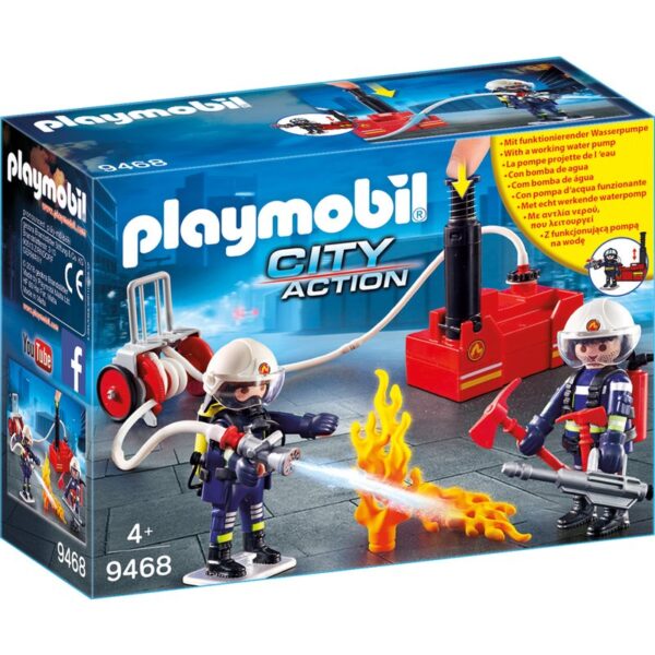 Playmobil - Pompieri cu pompa de apa - Playmobil