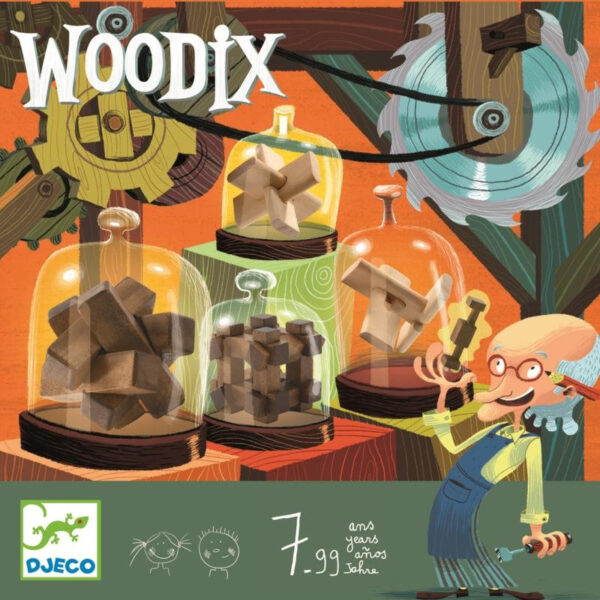 Woodix 6 jocuri logice din lemn - Jocuri